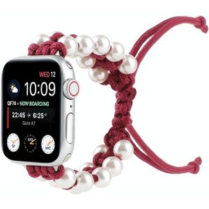 Paraplu touw kraal nylon vervanging horlogebanden voor Apple Watch Series 6 & SE & 5 & 4 40mm / 3 & 2 & 1 38mm