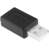 USB 2.0 A mannetje naar Micro USB vrouwtje Adapter(zwart)