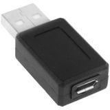 USB 2.0 A mannetje naar Micro USB vrouwtje Adapter(zwart)