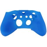Zachte silicone rubber gamepad beschermende case cover joystick accessoires voor Microsoft Xbox One S controller (blauw)