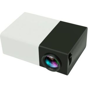 YG300 400LM draagbare mini Home Cinema LED-projector met afstandsbediening  ondersteuning HDMI  AV  SD  USB-interfaces  (ingebouwde 1300mAh Lithium batterij) (zwart)