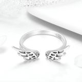 S925 Sterling Silver Fairy Wing Ring Girls Open Ring