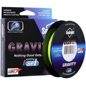 Seaknight GRAVITY 300M Fishing Line Strength Submerged Line Anti-bite en Wear-resistant Braided Line  Line number: 8.0  Color:Yellow