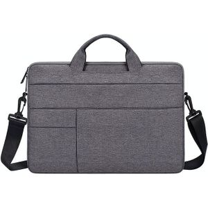 ND05SDJ Oxford doek + nylon laptop draagbare schoudertas  maat: 13 3 inch (diepe ruimte grijs)
