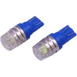 2 stk T10 1 5 60LM 1 LED donker blauwe COB LED rem licht voor voertuigen  DC12V(Dark Blue)