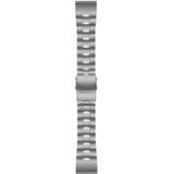 Voor Garmin Instinct Crossover 22 mm horlogeband van titaniumlegering met snelsluiting
