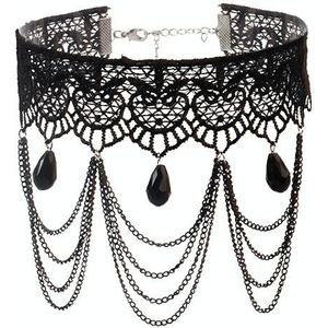 Fringe Kant Gothic Lolita Vintage Ketting  Stijl: 1530