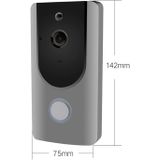 VESAFE Home VS-M3 HD 720P beveiligings camera Smart WiFi video deurbel intercom  ondersteuning TF Card & Night Vision & PIR detectie APP voor IOS en Android (met ding dong/Chime) (grijs)