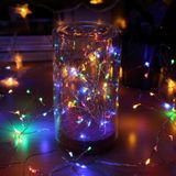 2m Water Resistant kleurrijk licht zilver draad String licht  20 LEDs knop knop Cell Batterij Box Fairy Lamp decoratieve Light