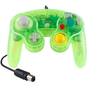 5 PCS Single Point Vibrerende Controller Bedrade Game Controller voor Nintendo NGC (Water Green)