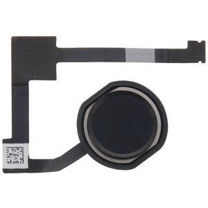 Home knop Flex kabel met vingerafdruk identificatie voor iPad Air 2/iPad 6 (zwart)