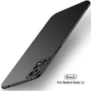 For Xiaomi Redmi Note 11 Global MOFI Frosted PC Ultra-thin Hard  Phone Case(Black)