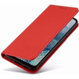 Voor Samsung Galaxy S20 FE 5G / S20 Fan Edition / S20 Lite Sterk Magnetisme Liquid Feel Horizontale Flip Lederen case met Holder & Card Slots & Wallet(Red)