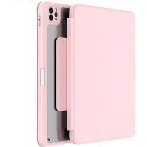 Mutural Jianshang Series Tablet Leather Smart Case For iPad Air 2022 / 2020 10.9 / Pro 11(Pink)