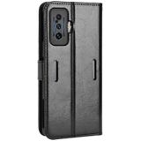 For Xiaomi Poco F4 GT / Redmi K50 Gaming Retro Crazy Horse Texture Leather Phone Case(Black)
