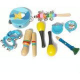 10 in 1 Kinderen Muziekinstrument Combinatie Houten Early Education Baby Musical Instrument Toys (Boy)