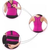 Neopreen Corset Yoga Vest Sweat Suit Postpartum Belly Belt  Maat: XXL (Rose Red)