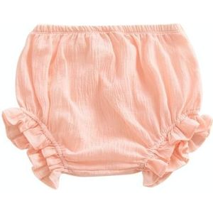 Pure kleur katoen en linnen kant casual driehoek shorts (kleur: roze maat: 70)