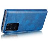 Voor Samsung Galaxy Note20 Ultra DG. MING Crazy Horse Texture Flip Afneembare magnetische lederen kast met houder & kaartslots & portemonnee (blauw)