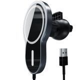 X6 Car Air Outlet Vent Mount Klemhouder 15W Snelladen Qi magnetische draadloze oplader voor iPhone 12-serie