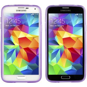 Gladde TPU hoesje voor Samsung Galaxy S5 / G900(paars)