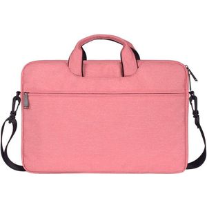 ST01S waterdichte Oxford doek verborgen draagbare riem een-schouder handtas voor 14 1 inch laptops (roze)