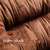 Auto dikke pluche Stoelkussen warmer cover winter Seat mat (beige)