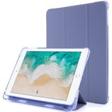 Voor iPad 9.7 (2018) & (2017) Airbag Horizontale Flip Lederen Kast met drievoudige houder & penhouder(Paars)