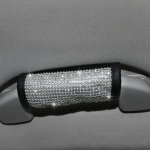 2 STUKS Auto Diamond-Studded Interieur Producten Gepersonaliseerde Beschermende Sleeve Parkeerplaats Pull Cover