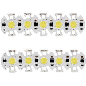 5 STUKS COB LED Light Chip AC 220V LED-lamp Licht Intelligent IC Driver Bulb Light DIY Spotlight Downlight Chip Outdoor Flood Light (10W (Koud Wit))