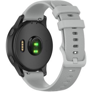 20mm Siliconen band voor Huami Amazfit GTS / Samsung Galaxy Watch Active 2 / Gear Sport(Grijs)