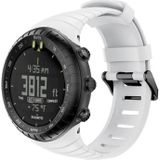 Smart Watch silicone polsband horlogeband voor Suunto Core (wit)