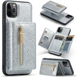 Voor iPhone 11 Pro DG.MING M3-serie Glitter Powder Card Bag Leather Case