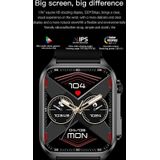 TK12 1 96 inch IP67 waterdichte lederen band smartwatch ondersteunt ECG / zorg voor gezinnen op afstand / Bluetooth-oproep / lichaamstemperatuurbewaking