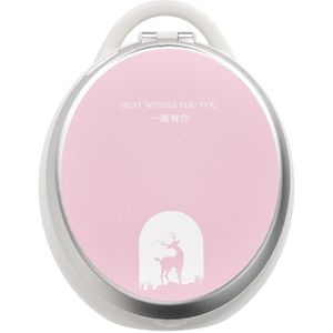 Desktop cosmetische opslagdoos met LED-licht met spiegel  kleur: roze (Deluxe Edition)
