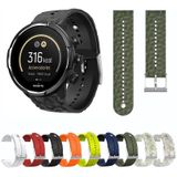 Voor Suunto 9 Rhombus Texture siliconen horlogeband