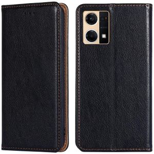 Voor Oppo Reno7 4G / F21 Pro 4G Pure Color Magnetic Leather Phone Case