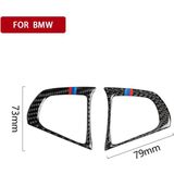 2 in 1 Auto Carbon Fiber Stuurwielknop 3-Color B Decoratieve Sticker voor BMW X3 2018-2020 / X4 2019-2020  Links en Right Drive Universal