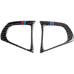 2 in 1 Auto Carbon Fiber Stuurwielknop 3-Color B Decoratieve Sticker voor BMW X3 2018-2020 / X4 2019-2020  Links en Right Drive Universal