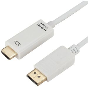 4K x 2K DP naar HDMI converter kabel  kabel lengte: 1.8 m (wit)