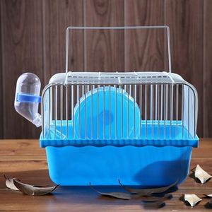 2 STUKS Hamster Kooi Draagbare Take-Out Cage Hamster Golden Bear Supplies (Blauw)