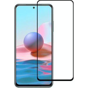 Voor Xiaomi Redmi Note 10 (Indiase versie) Full Glue Full Cover Screen Protector Tempered Glass Film