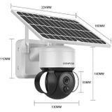 SHIWOJIA IP66 Waterdichte 4G 3MP Solar Dome IP Camera  Tweeweg Audio & PIR Bewegingsdetectie & Nachtzicht  Versie:AU(Wit)