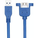USB 3.0 Mannelijke tot vrouwelijke verlengkabel met schroefmoer  kabellengte: 1 5m
