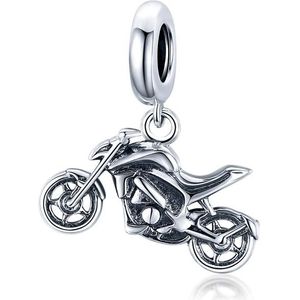 S925 Sterling Silver Motorcycle Hanger DIY Bracelet Ketting Accessoires