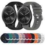 Voor Garmin Vivomove Sport 20 mm effen kleur zachte siliconen horlogeband
