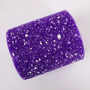 Bloem verpakking gaas sneeuw dot droog garen cadeau verpakking gaas (deep purple)