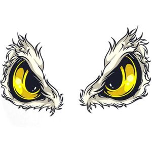 10 Stks Auto Reflecterende Auto Sticker Achteruitkijkspiegel Oog Grappige Sticker 3D Scratch Blocking Body Sticker Decoratieve Sticker (Eagle)