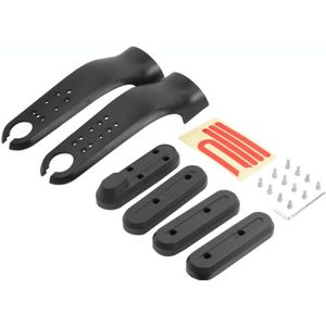 Voor Xiaomi M365 / PRO / 1S Skateboard Accessoires Voorvork Plastic Beschermhoes Reflecterende Bar Set(Zwart)