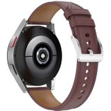 Voor Garmin VivoActive3 Muziek relif oprechte lederen horlogeband